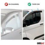 4x Windabweiser Regenabweiser für Hyundai Tucson 2015-2020 Dunkel Acryl