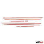 Fensterleisten Zierleisten für Citroen C4 2006-2013 Stufenheck Edelstahl 8tlg