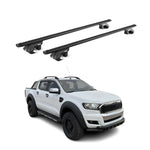 Dachträger Grundtäger für Ford Ranger 2011-2022 4 tür 90kg Alu Schwarz 2 tlg ABE
