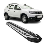 Trittbretter Seitenschweller Seitenbretter für Dacia Duster 2017-24 Schwarz Alu