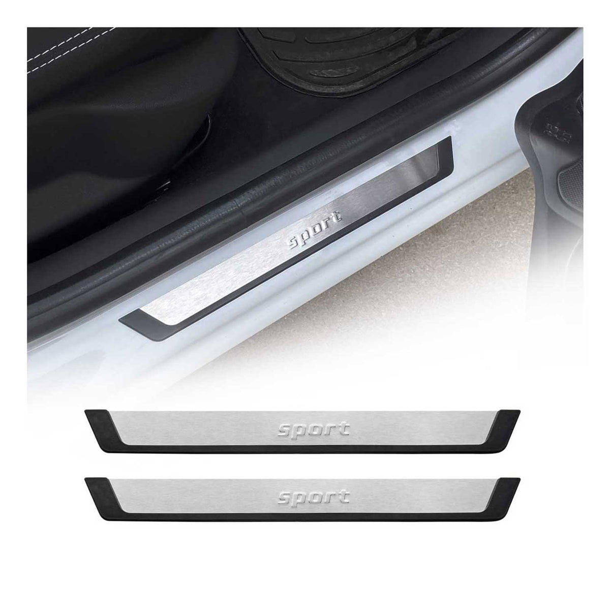Einstiegsleisten Türrahmen für VW New Beetle 2003-2006 Edelstahl Gebürstet 2tlg