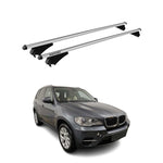 Menabo Dachträger Grundtäger für BMW X5 E70 2010-2013 75kg Alu Silber 2 tlg