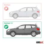 Edelstahl Trittbretter Schwellerrohre für Nissan Qashqai +2 NJ10 2008-14 Silber