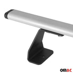 Dachträger Grundtäger für Mercedes Vito W639 2003-2014 75kg Stahl Silber 3 tlg