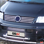 Kühlergrill Leiste Grillleisten für VW Transporter T5 2003-10 Edelstahl Chrom 8x
