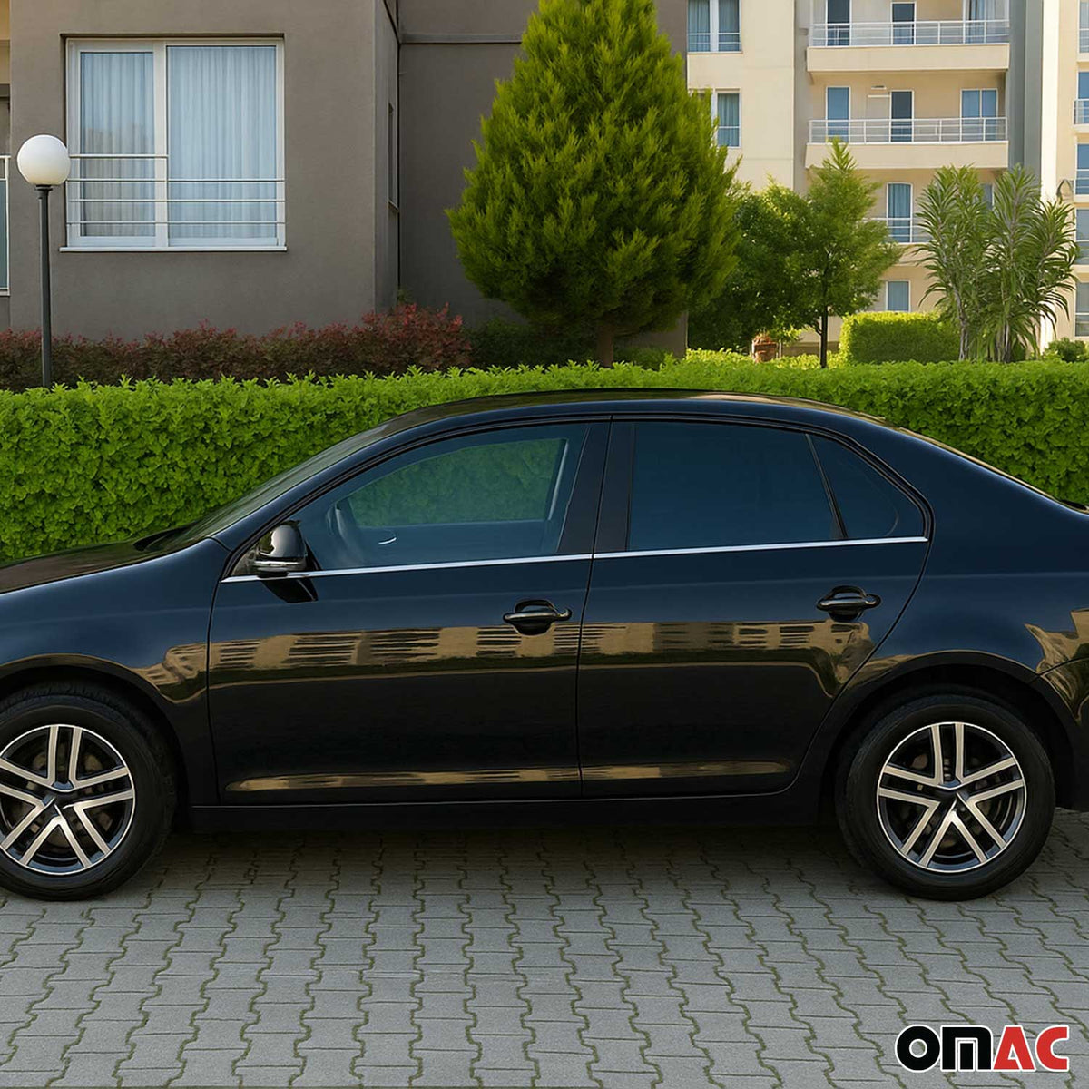 Fensterleisten Zierleisten für VW Jetta 2010-2018 Edelstahl Chrom 6tlg