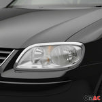 Scheinwerfer Leisten Scheinwerferblende für VW Caddy 2003-2010 Edelstahl 2tlg