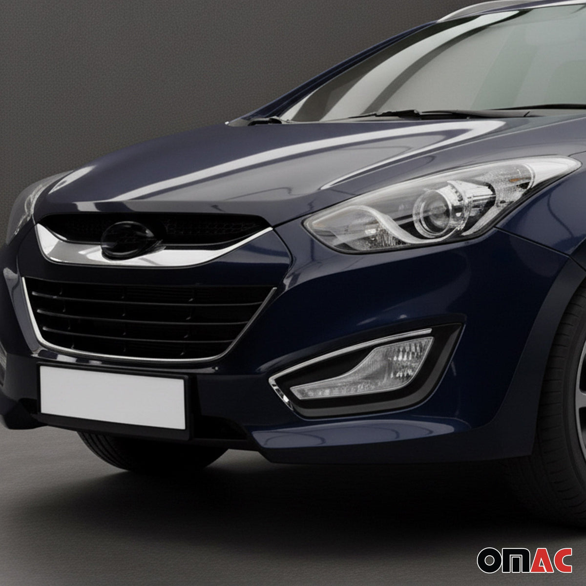 Kühlergrill Grillleisten für Hyundai i30 2012-2017 Chrom Edelstahl Chrom