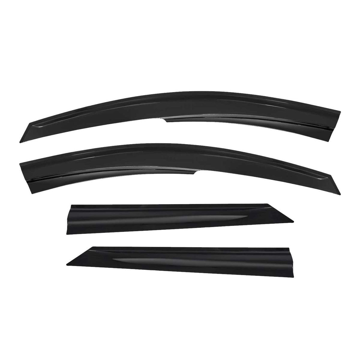 4x Windabweiser Regenabweiser für Dacia Logan MCV I 2006-2012 Acryl Dunkel