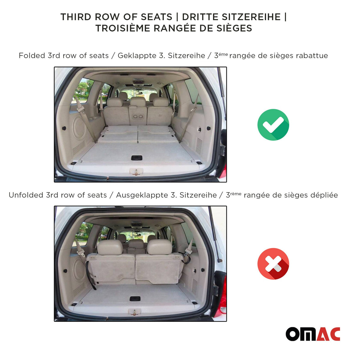 Kofferraummatte Kofferraumwanne für Opel Combo-e Life 2019-2026 Gummi TPE