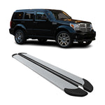 Seitenschweller Trittbretter Schweller für Dodge Nitro 2006-2012 Aluminium Grau