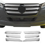 Kühlergrill Leiste Grillleisten für Mercedes Sprinter 2018-26 Edelstahl Chrom 6x