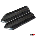Seitentürleiste Türschutzleiste für Ford Ranger 2011-2019 ABS Schwarz 2x