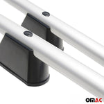 Dachreling Dachgepäckträger für VW Caddy Maxi 2010-2015 L2 Langer  Alu Silber 2x