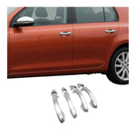 Türgriff Blende Chrom für VW Golf 2008-2012 4-Tür Gebürstet Silber 8x