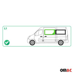 Seitenfenster Auto Fenster für Renault Master 2010-2024 Schwarz Rechts L1