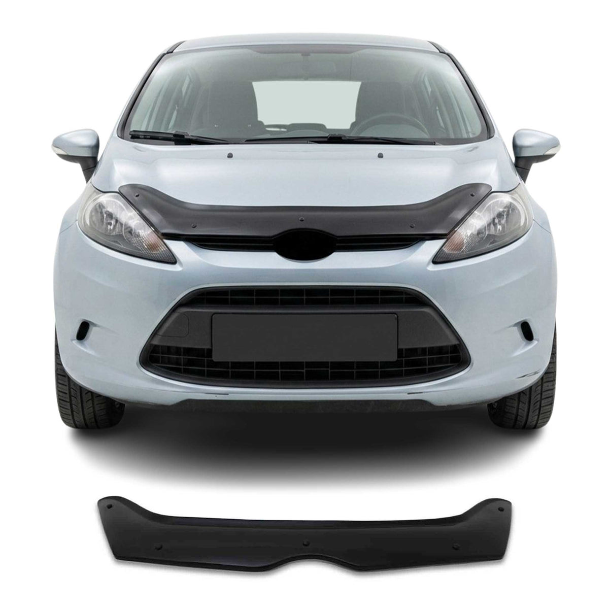Motorhaube Deflektor Insekten Steinschlagschutz für Ford Fiesta 2008-2013 Dunkel