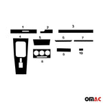 Innenraum Dekor Cockpit für Mercedes W123 1975-1986 Carbon Optik 10tlg