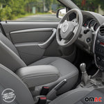 Mittelarmlehne Armlehne Mittelkonsole für Renault Megane 2008-2015 PU-Leder Grau