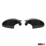Spiegelkappen Spiegelabdeckung für BMW 3er E90 2005-2008 ABS Schwarz Glanz 2tlg