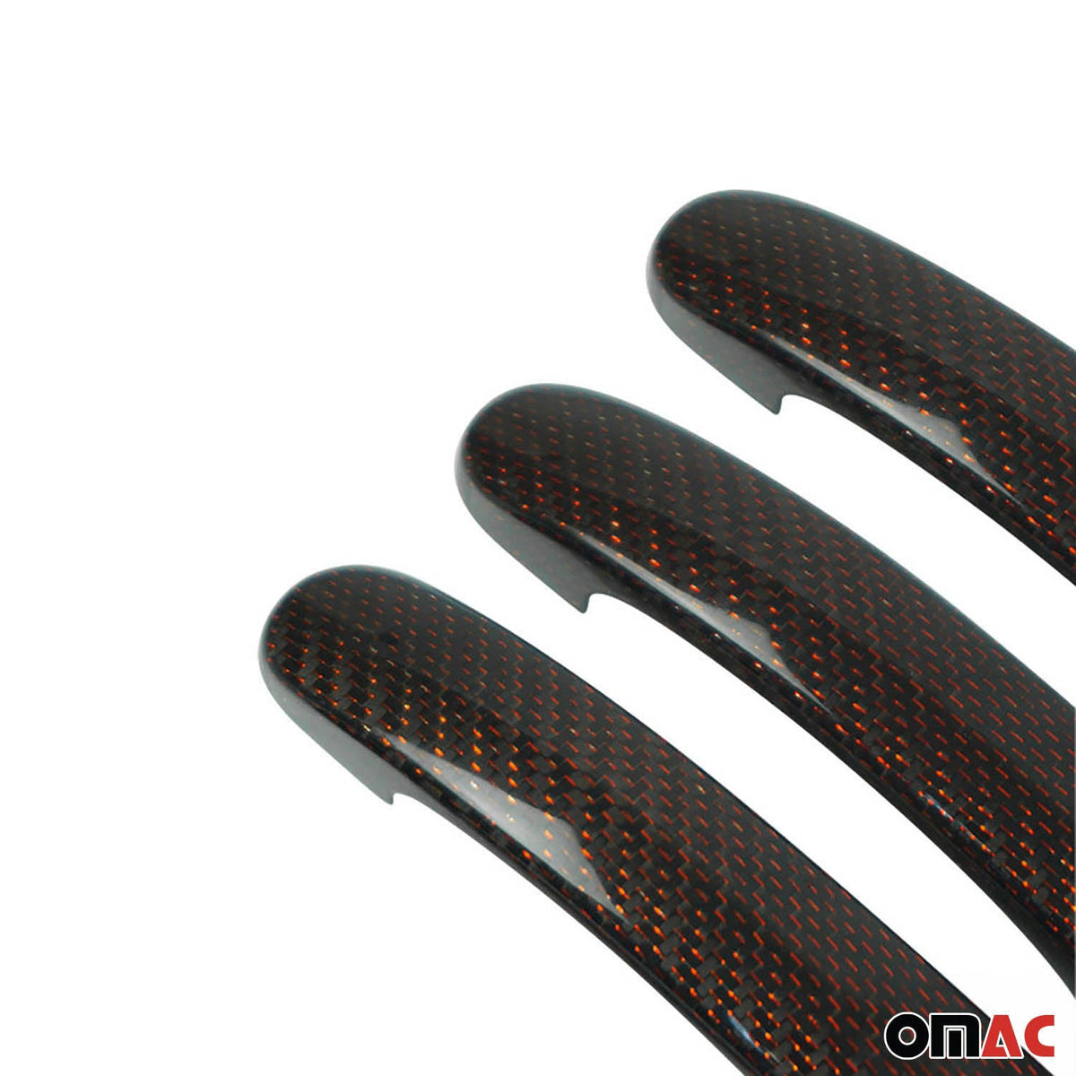 Türgriff Blende für VW T5 Transporter 2003-2015 3-Tür Echt Rot Carbon 6 tlg