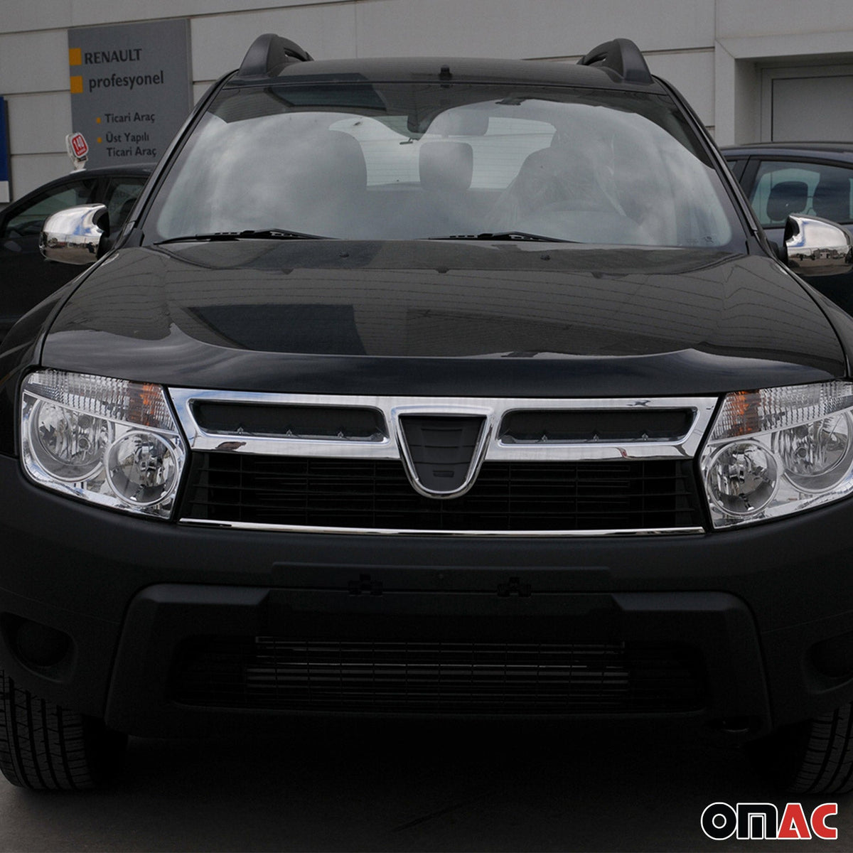 Heckleiste Kühlergrill Seitenleiste Satz für Dacia Duster 2010-27 Chrom