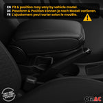 Mittelarmlehne Armlehne für Renault Clio 2012-2019 PU-Leder ABS Schwarz