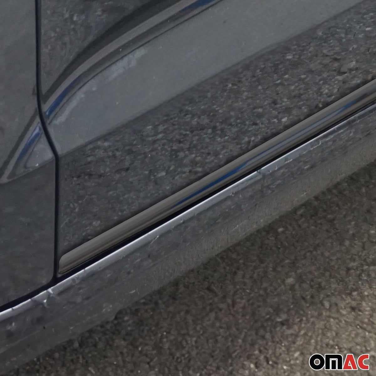 Seitentürleiste Türschutzleiste für Audi A3 Sportback 2012-2020 Chrom Dunkel