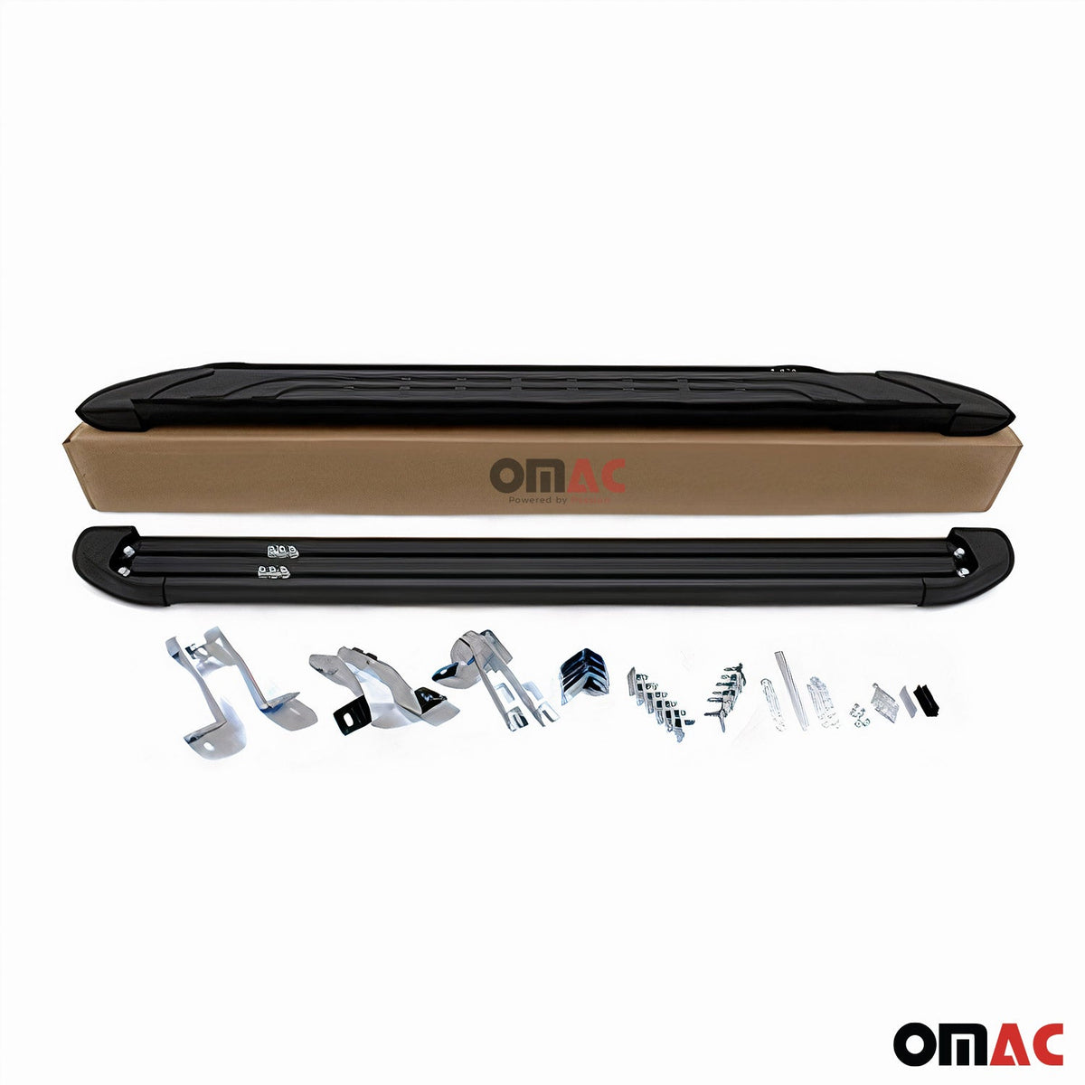 Trittbretter Schweller Seitenbretter für Opel Grandland X 2017-2023 Alu Schwarz