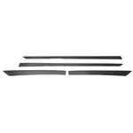 Seitentürleiste Türschutzleiste für Nissan Qashqai J11 2014-2021 Chrom Dunkel 4x