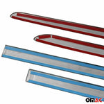 Seitentürleiste Türleisten Türschutz für VW Caddy 2015-2020 Chrom Dunkel 4x