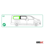 Seitenfenster Hinten Feststehend Auto für Citroen Jumpy 2016-2026 Rechts L3