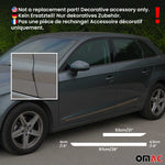 Türschutzleiste Seitentürleiste für Seat Ibiza 2008-2017 Chrom Stahl Dunkel 4x