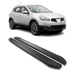 Alu Seitenschweller Trittbretter für Nissan Qashqai +2 NJ10 2008-2013 Schwarz 2x