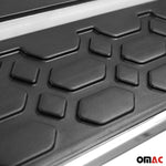 Alu Trittbretter Seitenschweller für Isuzu D-Max DoubleCab 2012-19 Schwarz Grau