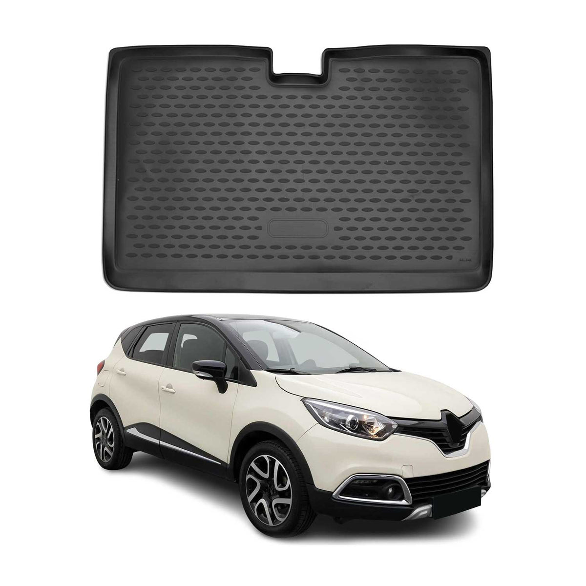 Kofferraummatte Kofferraumwanne für Renault Captur 2016-2021 Unten Gummi TPE