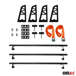 3x Dachträger + Leiterhalter Set für Opel Vivaro A 2001-2014 Lastanschläge