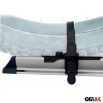 Fahrradträger Dachfahrradträger bis 17kg Aluminium Silber Fahrradhalter 2tlg