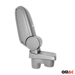 Mittelarmlehne Armlehne für Citroen C-Elysee 2012-2021 PU-Leder ABS Grau