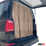 Maß Gardinen Sonnenschutz für Mercedes Vaneo Heckklappe Vorhänge Beige