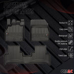 OMAC Gummi Fußmatten für Renault Grand Scenic JZ 2009-2016 Premium TPE 3x