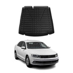 Gummi Kofferraumwanne Laderaumwanne für VW Jetta 2011-2014 TPE Schwarz