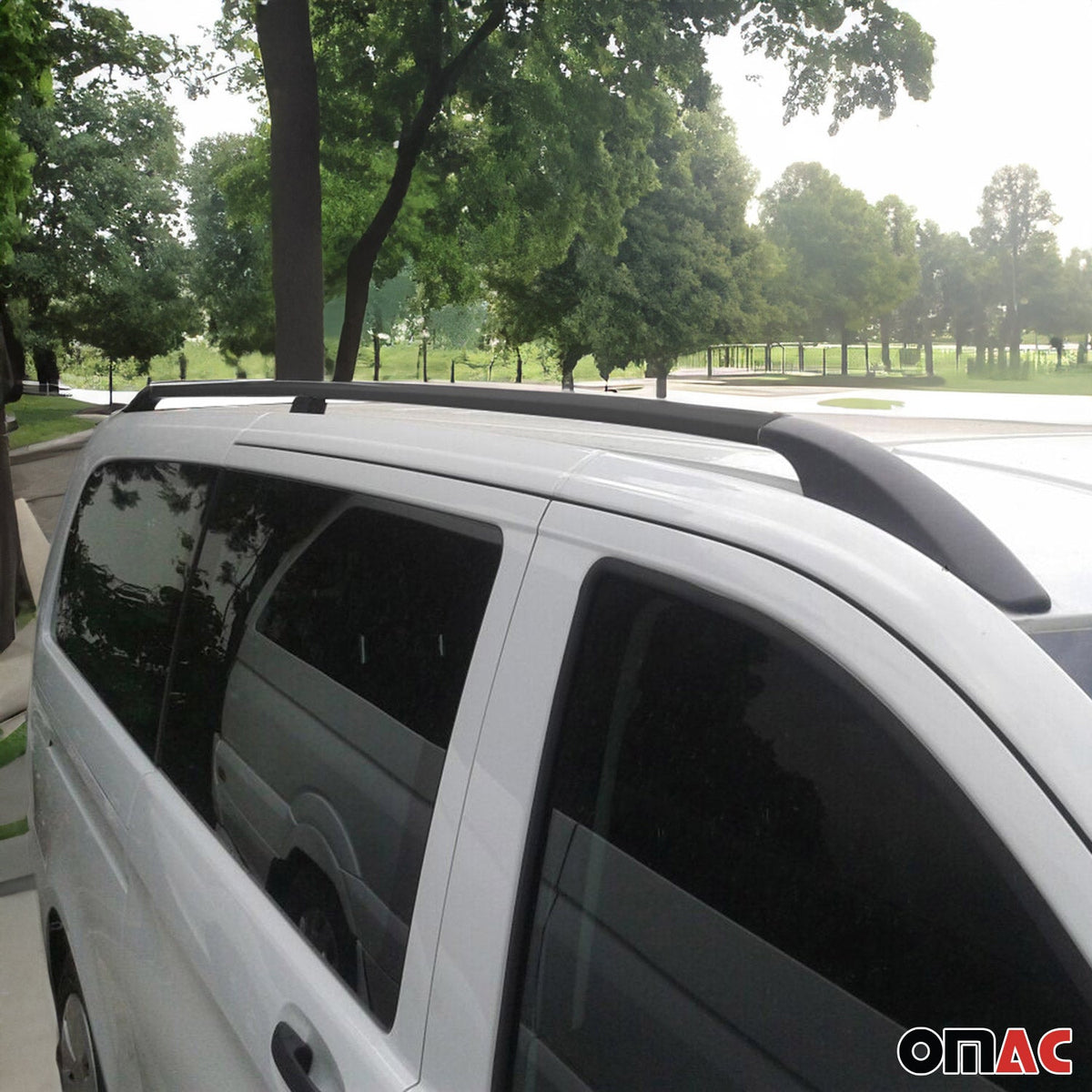Dachreling Relingträger für VW Amarok 2023-2026 Double Cab Alu Schwarz 2 tlg