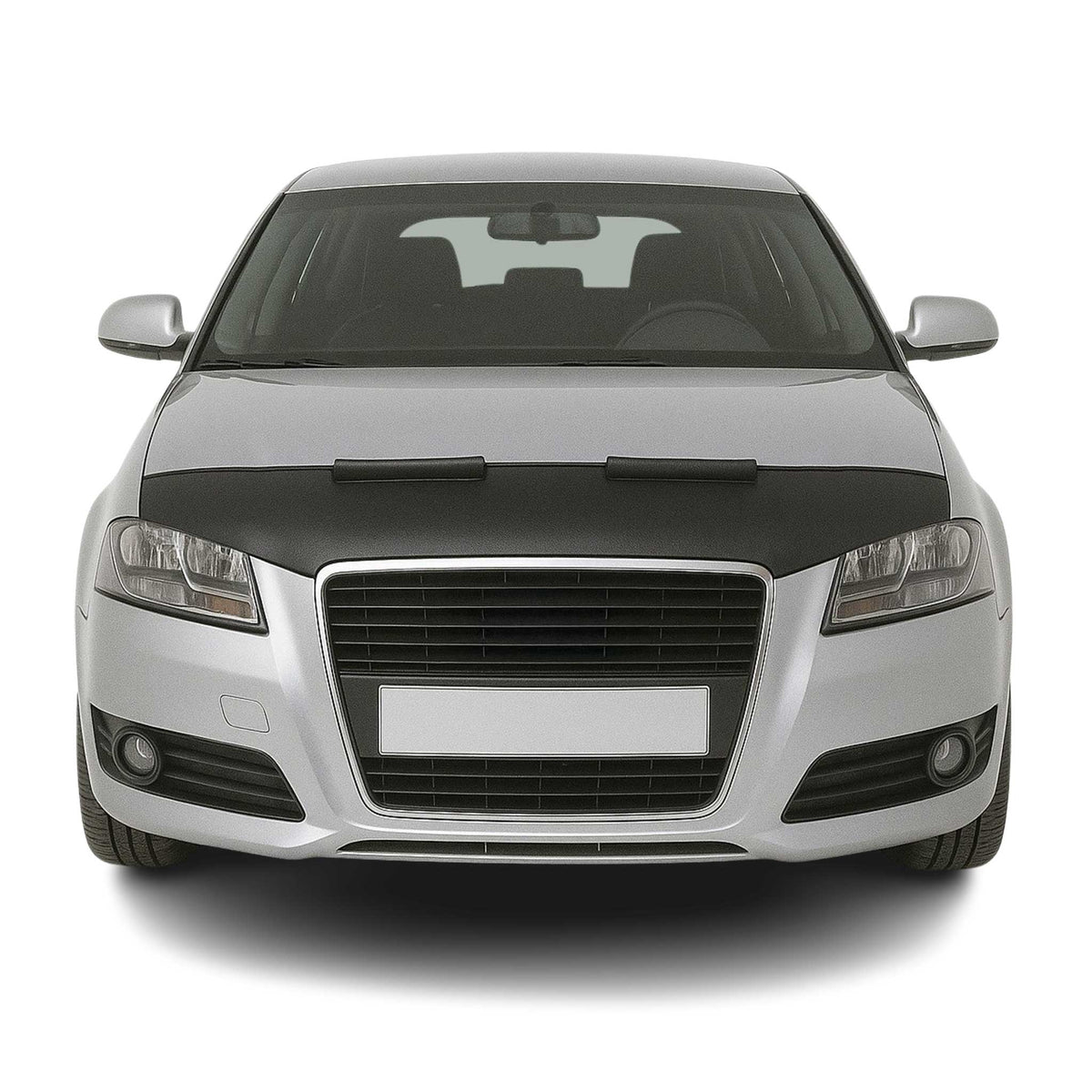Haubenbra Steinschlagschutz Bonnet Bra für Audi A3 8P 2008-2013 Schwarz Halb