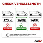 Dachreling für Mercedes Vito / V-Klasse W639 W447 2003-2026 L2 Lang Alu Schwarz