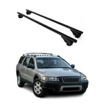 Dachträger Grundträger für Volvo XC70 mk1 1997-2000 75kg Stahl Schwarz 2 tlg