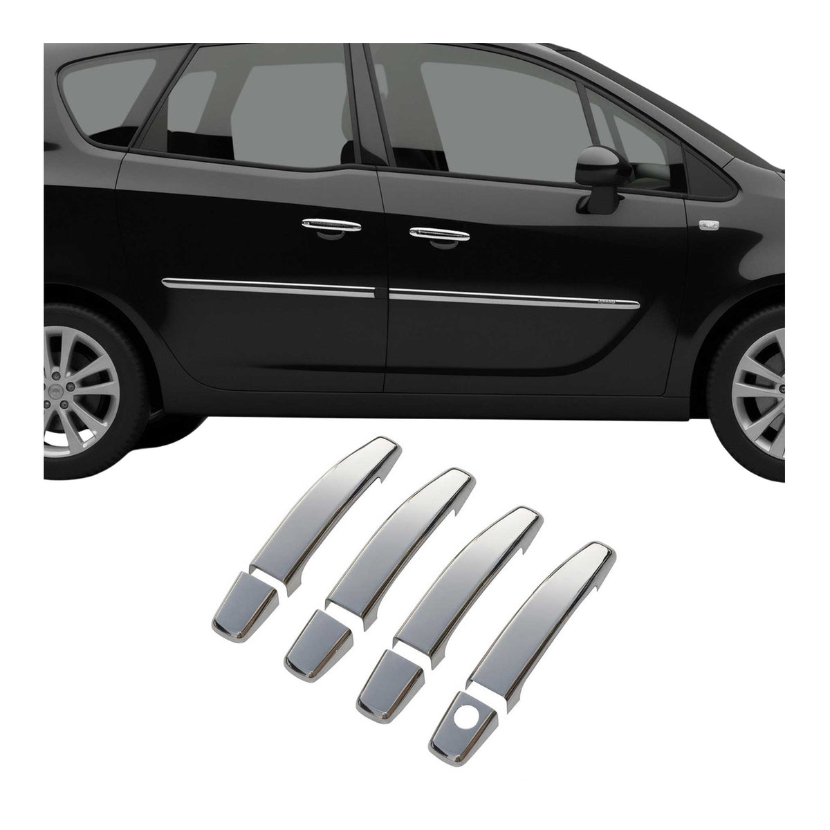 Chrom Türgriff Blende für Opel Antara 2006-2017 Edelstahl 8tlg