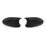 Spiegelkappen Spiegelabdeckung für BMW 3er E90 2005-2008 ABS Schwarz Glanz 2tlg