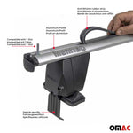 Menabo Dachträger für Skoda Octavia mk2 2008-2013 FL 5tür 50kg Alu Silber 2x