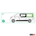 Seitenfenster Auto Fenster für Renault Trafic 2001-2014 Schwarz Rechts L2